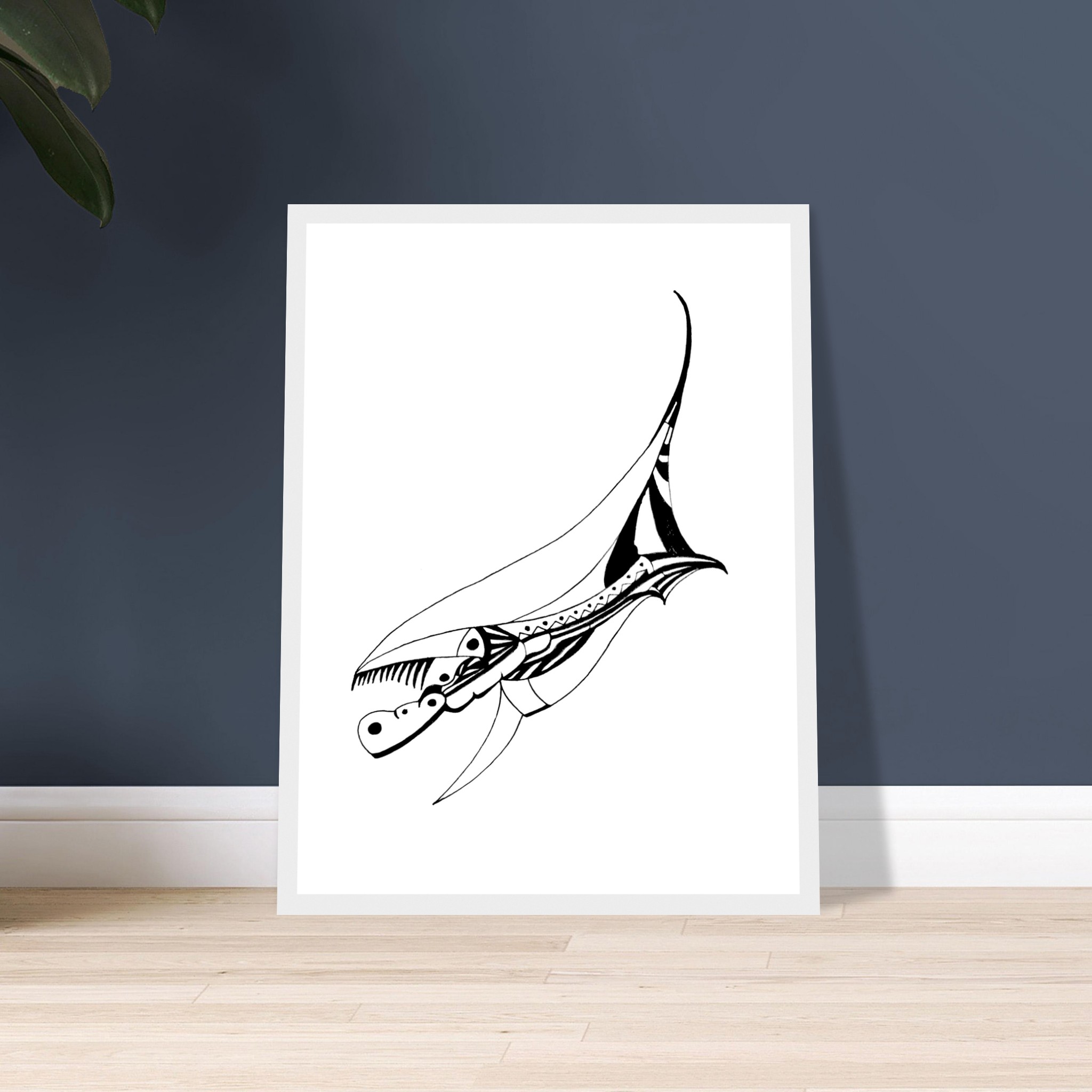 the sickle heron - framed — view 13